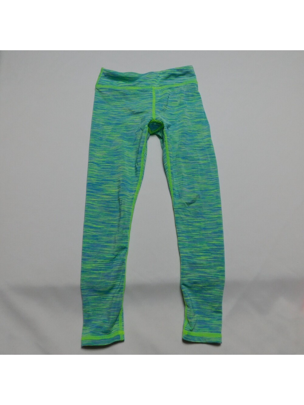 Active Life Girls Athletic Leggings Size 4 Blue Green Space Dye Performance Pant